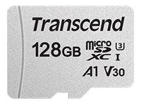 TRANSCEND TS128GUSD300S-A Transcend microSDXC USD300S 128GB CL10 UHS-I U3 Up to 95MB/S with adapter