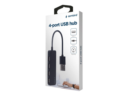 GEMBIRD HUB USB 2.0 4-porty czarny