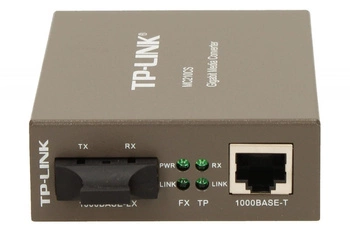 TPLINK MC210CS TP-Link MC210CS konwerter 1000BaseT (RJ45) - 1000BaseLX (SC) SingleMode 15km