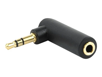 GEMBIRD A-3.5M-3.5FL audio adapter plug 3.5mm right angle adapter 90deg black