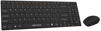 Zestaw klawiatura + mysz Esperanza EK122K (USB 2.0; (US); kolor czarny; laserowa)