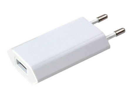 TECHLY Sieciowa ładowarka USB Slim 230V -> 5V/1A biała