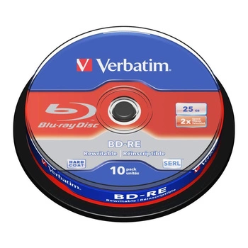 Płyty BD-RE Verbatim SL 25GB 2x Hard Coat (Spindle 10)