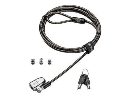 KENSINGTON ClickSafe 2.0 3-in-1 Keyed Laptop Lock T-Bar Nano & Wedge Anchors