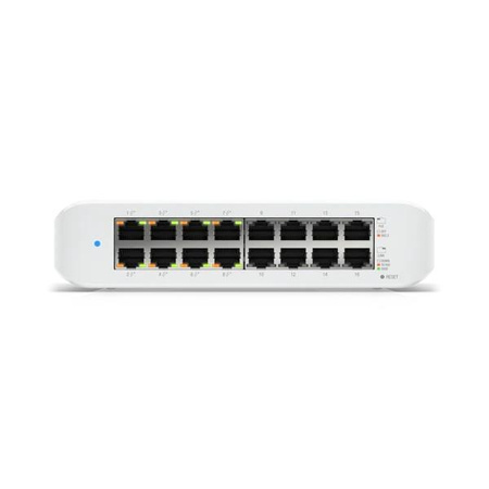 Switch zarządzalny UBIQUITI UniFi Switch Lite 16 PoE (USW-LITE-16-POE ) 16x 10/100/1000Mb/s (8xPoE+) 