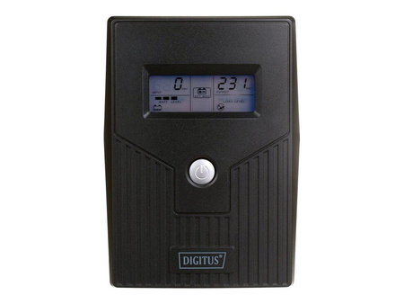 DIGITUS UPS Line-Ineractive BASIC LCD 800VA/480W 1x12V/9Ah AVR 2xSCHUKO CEE 7/7