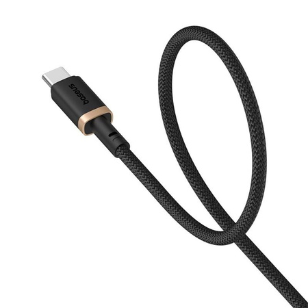 Kabel Baseus Dura USB-Typ C 60W 2m (czarno-złoty)