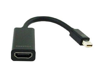 GEMBIRD A-MDPM-HDMIF-02 Gembird adapter mini displayport 1.1->HDMI, na kablu, czarny