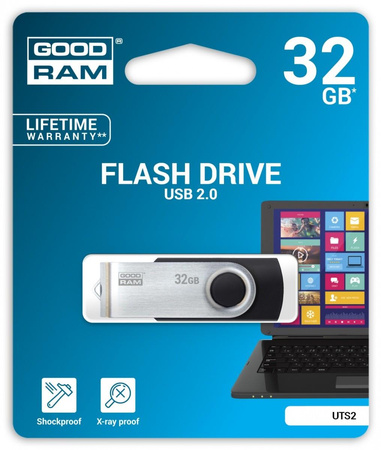 Pendrive GOODRAM Twister 32GB USB2.0 Black