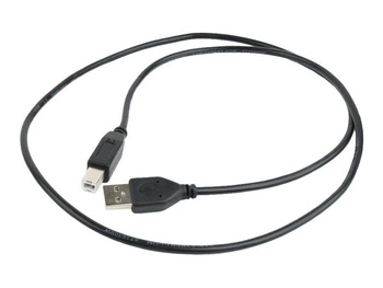 GEMBIRD CCP-USB2-AMBM-1M Gembird AM-BM kabel USB 2.0 1M czarny Niklowane końce (kabel drukarkowy )