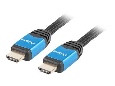 LANBERG CA-HDMI-20CU-0018-BL Lanberg Kabel HDMI M/M V2.0 1.8M Czarny Premium