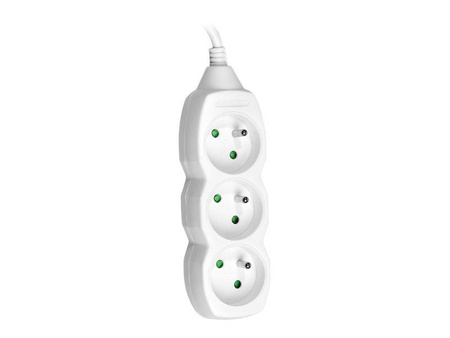 TRACER Przedłużacz PowerCord 3.0m 3 gniazda white