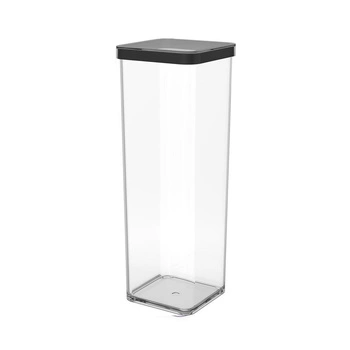 Rotho Pojemnik na przysmaki kwadratowy 2.0L LOFT transparentny/czarny