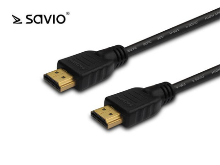 Kabel HDMI Savio CL-75 20m, czarny, złote końcówki, v1.4 high