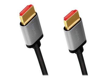 LOGILINK CHA0105 Kabel HDMI A/M to A/M 8K/60Hz alu czarny/szary 2m