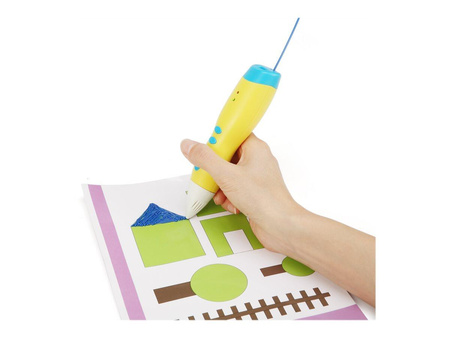 GEMBIRD 3DP-PENLT-01 Gembird Długopis do druku 3D, 3D pen niskotemperaturowy, PCL filament, żółty