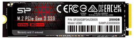 Dysk SSD Silicon Power UD80 250GB M.2 2280 PCIe Gen3x4 NVMe (3400/1800 MB/s)