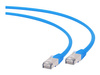 GEMBIRD PP6A-LSZHCU-B-0.25M Gembird patchcord RJ45, kat. 6A, SFTP, LSZH, 0.25m, niebieski