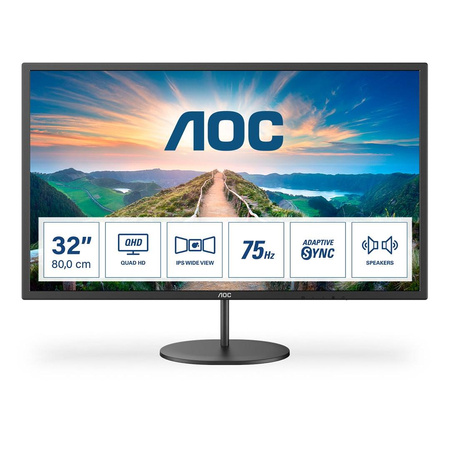 AOC Q32V4 31.5inch IPS with QHD resolution monitor HDMI DisplayPort