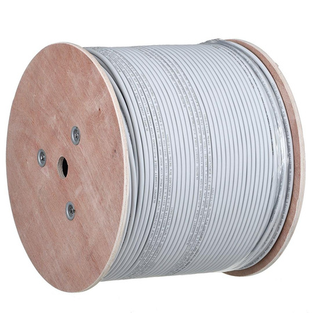 Alantec Kabel U/UTP kat.6A, sieciowy, LSOH, Dca 4x2x23 AWG, 10Gb/s, 700 MHz, szary, 500m (KIU6ALSOH500D)