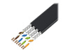 EDIMAX FTP AWG32 Bare copper Flat Patch cord 1M Black