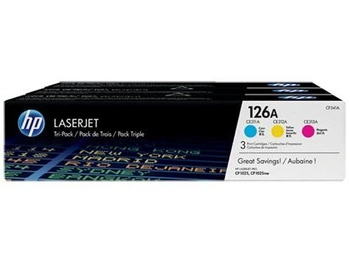 HP CF341A Toner HP 126A Tri-pack CYM Color LaserJet Pro CP1025