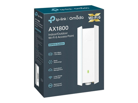TP-LINK AX1800 Indoor/Outdoor Dual-Band Wi-Fi 6 Access Point Gigabit RJ45 Port 574Mbps at 2.4GHz 1201Mbps at 5GHz