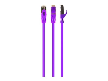 GEMBIRD PP6A-LSZHCU-V-1M Gembird patchcord RJ45, kat. 6A, SFTP, LSZH, 1m, fioletowy