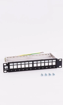 Patch panel keystone 10" 12-porty, UTP Netrack