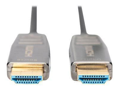 ASSMANN HDMI AOC Hybrid-fiber connection cable Type A M/M 10m UHD 8K60Hz CE gold bl
