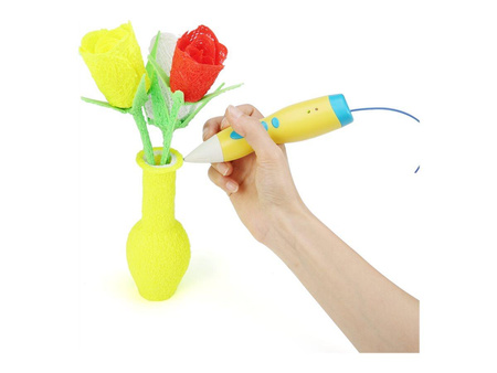 GEMBIRD 3DP-PENLT-01 Gembird Długopis do druku 3D, 3D pen niskotemperaturowy, PCL filament, żółty