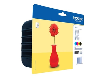 BROTHER LC121VALBP Zestaw Brother LC 121 CMYK Blister Pack 300str DCP-J132W / DCP-J152W