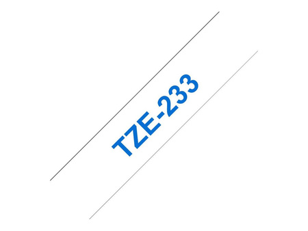BROTHER TZE233 Tásma Brother12mm BLUE ON WHITE