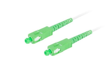 Patchcord światłowodowy Sm Sc/Apc-Sc/Apc Simplex 3.0mm 30m biały