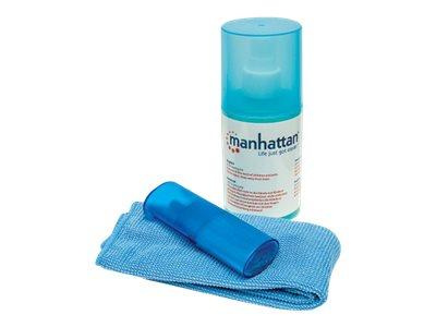 MANHATTAN 421027 Manhattan Czyszczący zestaw do LCD 200ml płyn/pędzel/szmatka z mikrofibry