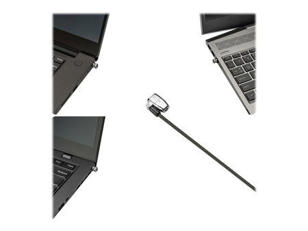 KENSINGTON ClickSafe 2.0 3-in-1 Keyed Laptop Lock T-Bar Nano & Wedge Anchors