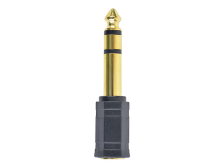 GEMBIRD A-6.35M-3.5F Gembird adapter audio 6.35mm do 3.5mm, czarny