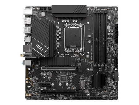 MSI PRO B760M-A WIFI DDR4 LGA1700 mATX MB 2xPCIe x16 4xSATA