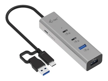 I-TEC Universal Charging Metal HUB 2x USB-C 3.2 Gen.1 + 2x USB-A 3.2 Gen.1 1x USB-C PD 85W