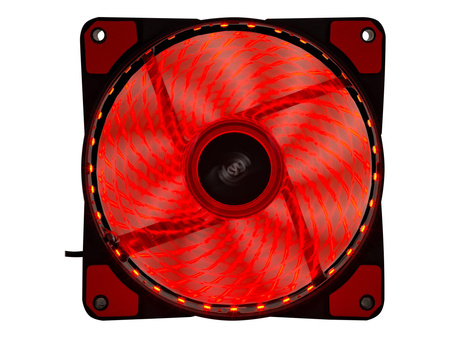 AKYGA Wentylator systemowy AW-12E-BR 120mm 33 LED czerwony Molex