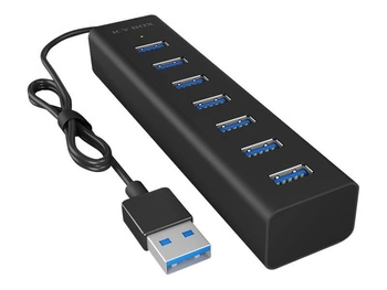 ICY BOX IB-HUB1700-U3 Hub 7-portowy z interfejsem USB typu A i zasilaczem