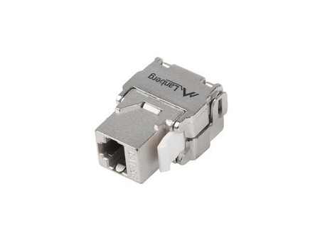 Moduł Keystone Lanberg gniazdo RJ45 -> LSA beznarzędziowy FTP kat.5e 180° do puszki montażowej