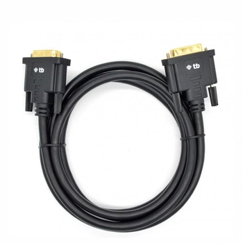 Kabel DVI M-M 24+1 1.8 m. czarny, pozłacany