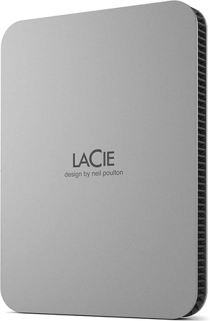 LACIE MOBILE DRIVE 5 TB USB 3.1/USB TYPE C MOON SILVER W/RESCUE