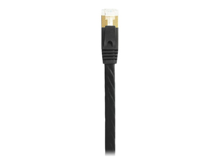 EDIMAX FTP AWG32 Bare copper Flat Patch cord 1M Black