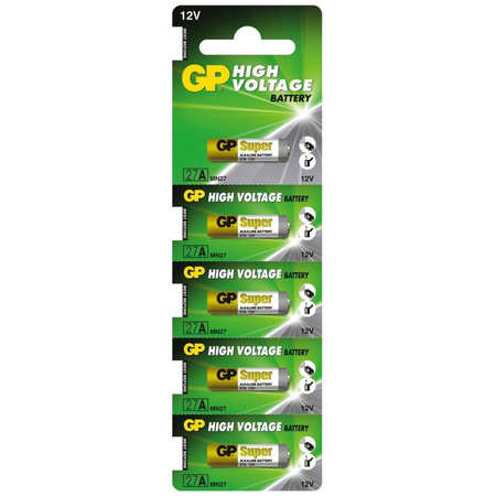 Bateria do pilota samochodowego GP 27A MN27 x5