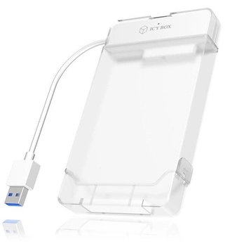 ICY BOX IB-AC703-U3 Adapter do 2.5inch HDD SSD z kablem USB 3.0 Biały