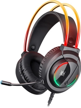 Słuchawki z mikrofonem Defender FLAME podświetlane Gaming RGB + GRA