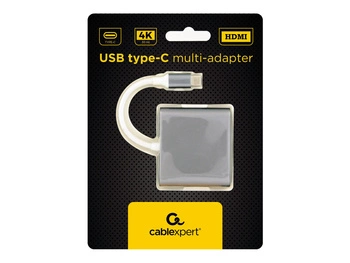 GEMBIRD A-CM-HDMIF-02-SG Gembird multi adapter USB typ-C (M) -> USB typ-C USB 3.0 HDMI