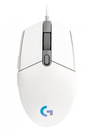 LOGITECH G102 LIGHTSYNC GAMING/MOUSE - WHITE - EER